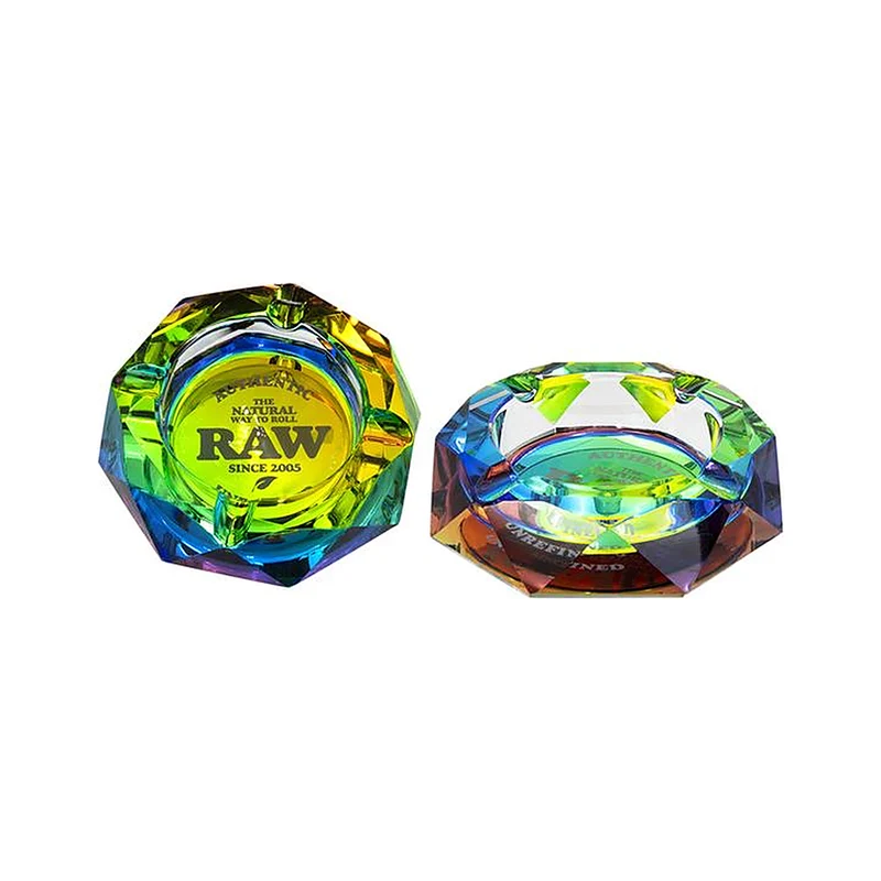 RAW Kristallglas Aschenbecher - Rainbow - 11.5cm