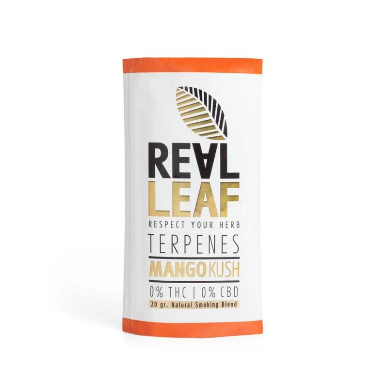 Real Leaf Mango Kush Kräutermischung – Tabakersatz, 5x20 g