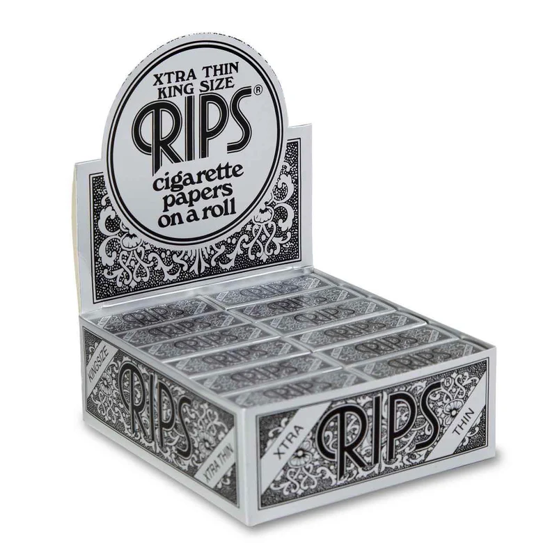 Rips Schwarz King Size Rolls – Papers auf Rolle, 24 Stk.