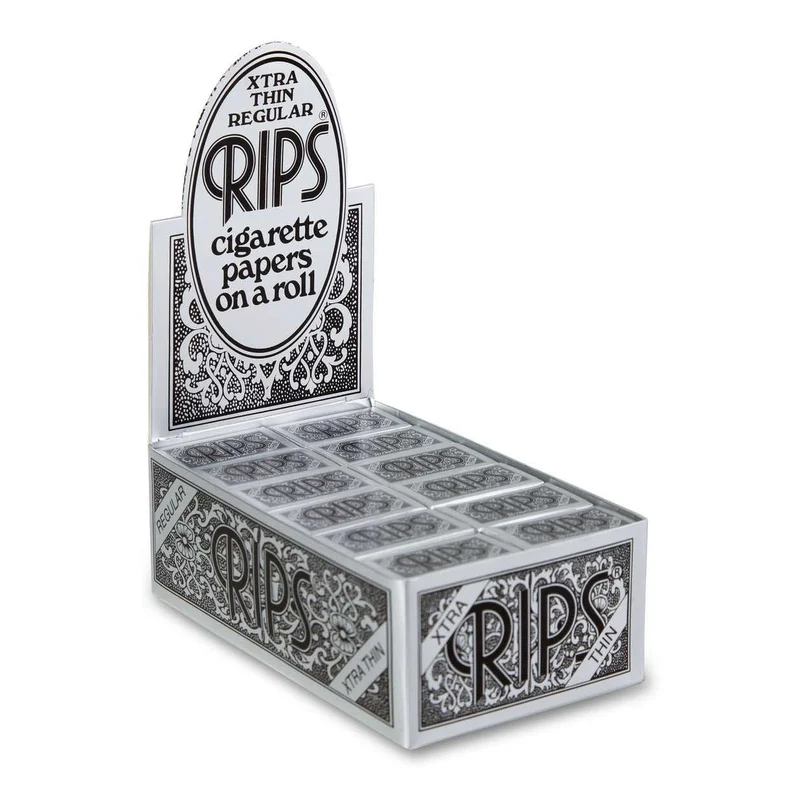 Rips Schwarz Regular Rolls – Papers auf Rolle, 24 Stk.