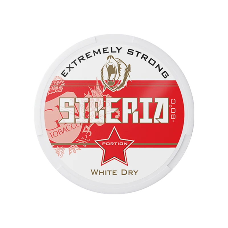 Siberia 80 Degree Rot White Dry – Snus X-Strong, 16 g