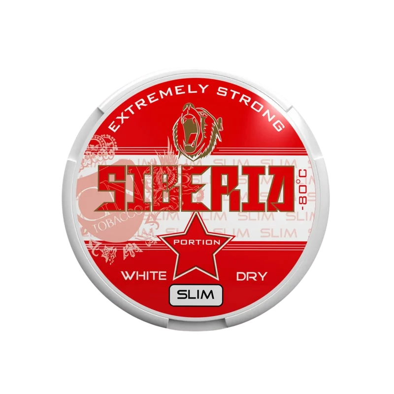 Siberia 80 Degree Rot White Dry Slim – Snus X-Strong, 13 g