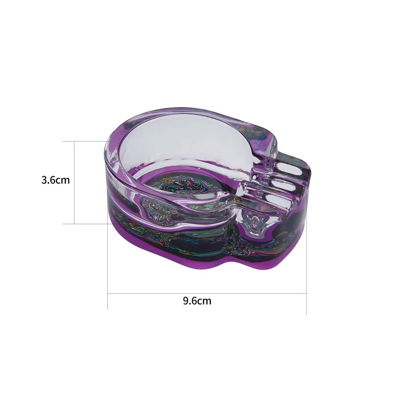Champ High - Skull Glas Aschenbecher Schädelform (6 Stk.)