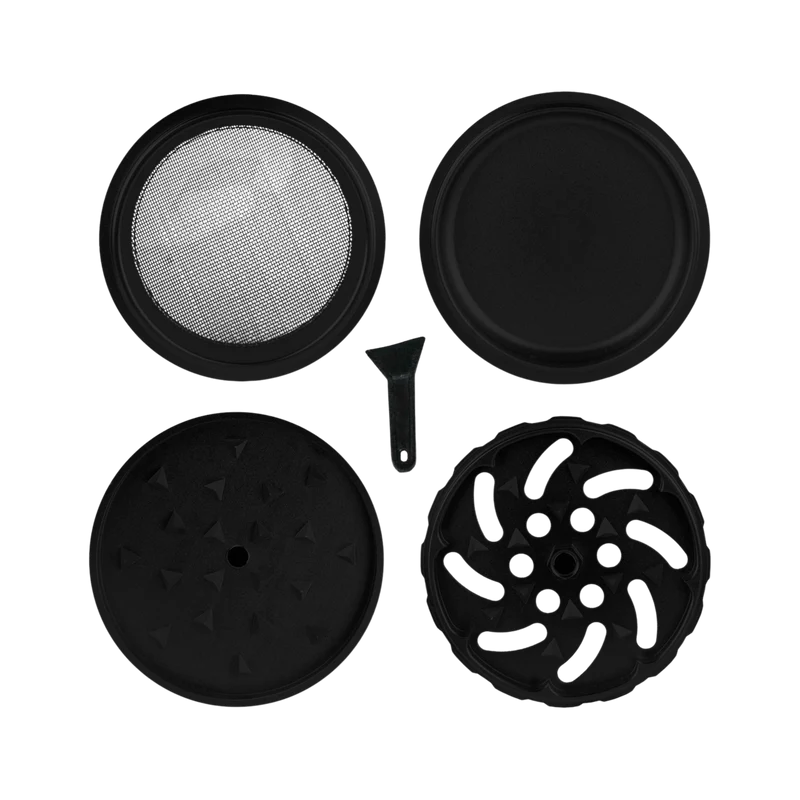 MedusaFilters Keramik Spike Grinder 64 mm 4-teilig - Black