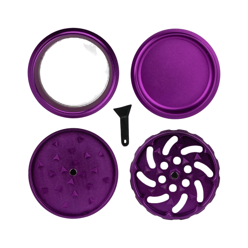 MedusaFilters Keramik Spike Grinder 64 mm 4-teilig - Violet