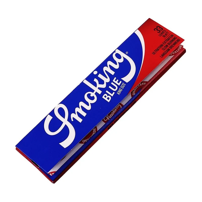 Smoking Blue King Size Papers – Display, 50 Hefte à 33 Blatt