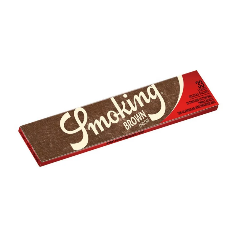 Smoking Brown King Size Papers – Display, 50 Hefte à 33 Blatt