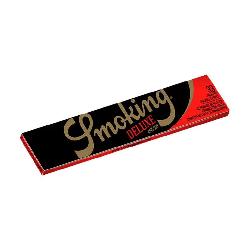 Smoking De Luxe Schwarz King Size Papers – Display, 50 Hefte à 33 Blatt