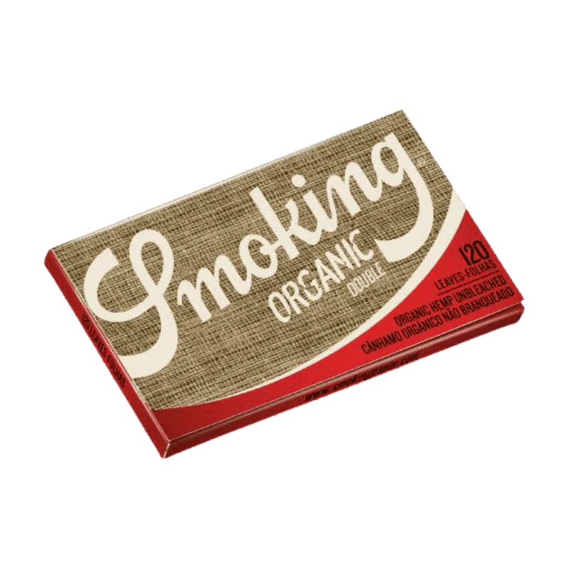 Smoking Organic Double Window Papers – Display, 25 Hefte à 120 Blatt
