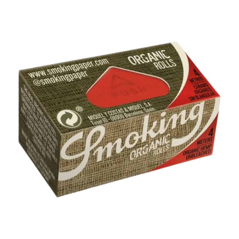Smoking Organic Rolls 4 m – Display, 24 Rollen