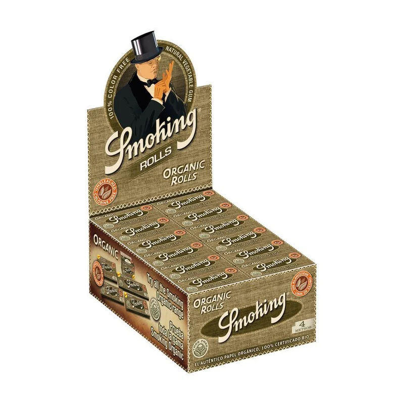 Smoking Organic Rolls 4 m – Display, 24 Rollen