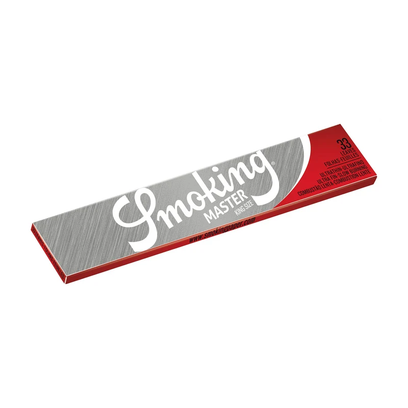 Smoking Silver Master King Size Slim Papers – 33 Blatt, Heft oder Display à 50