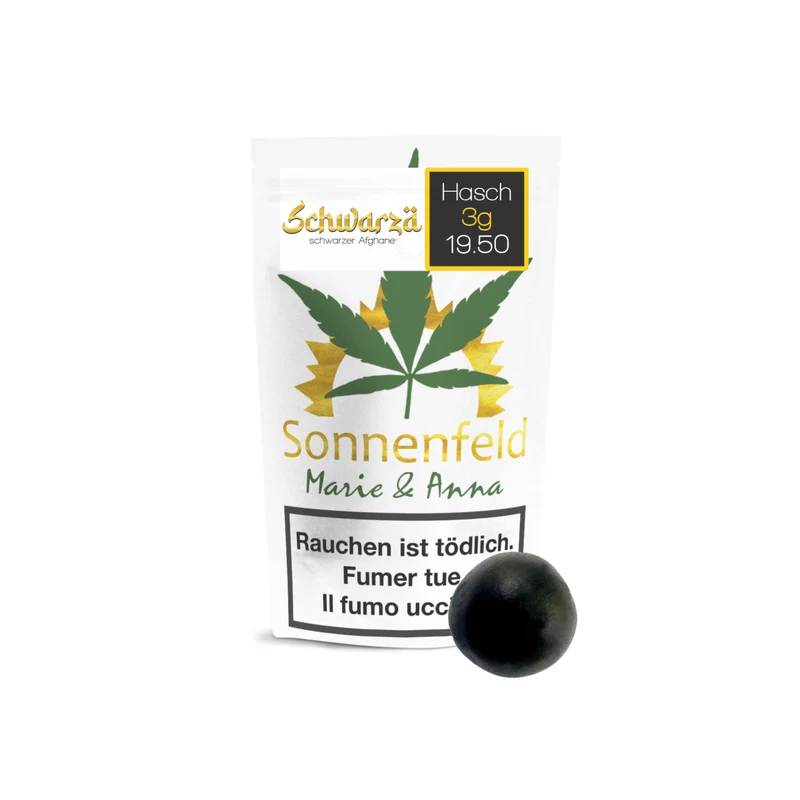 Sonnenfeld CBD - Hasch - schwarzer Afghane 3g