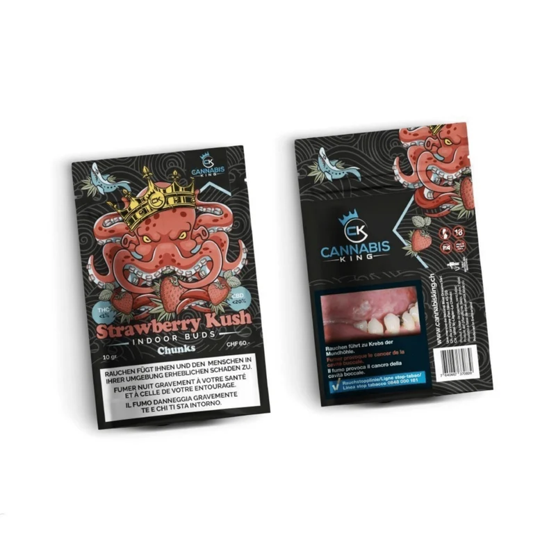 Cannabis King Strawberry Kush Indoor CBD Chunks 10g
