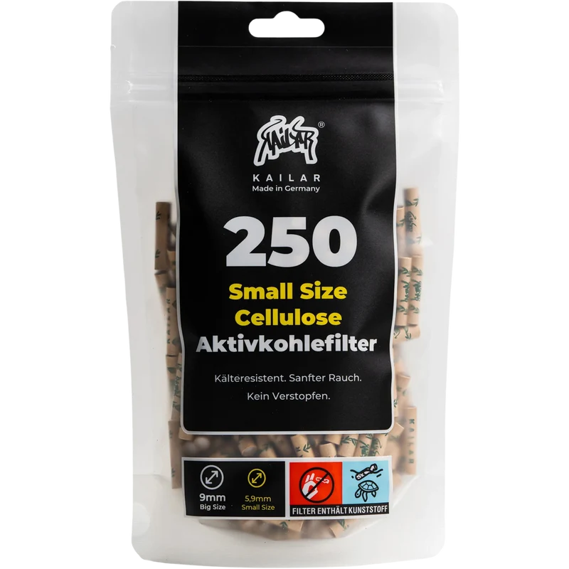 Kailar 250 Slim Unbleached – Aktivkohlefilter 5.9mm