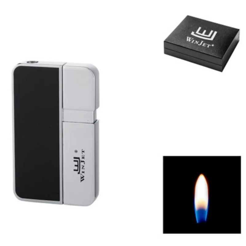 Winjet Premium Piezo Lighter Chrom & Sort