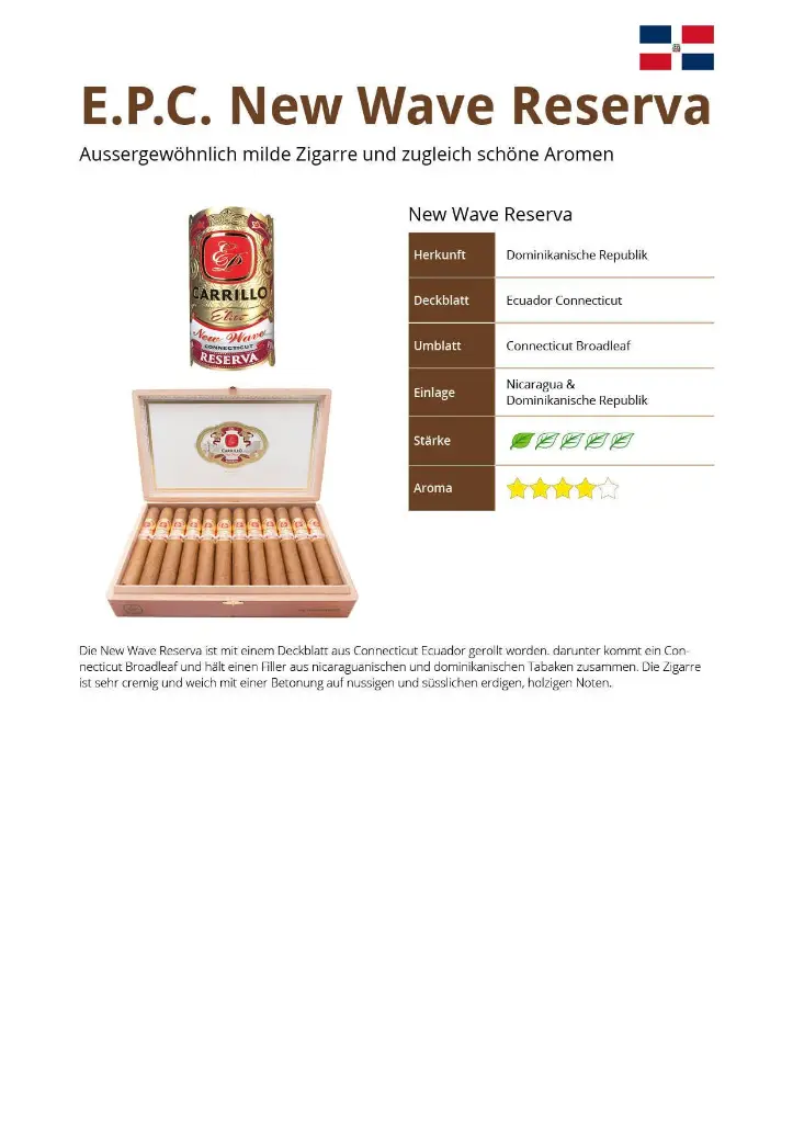 E.P. Carrillo New Wave Reserva Robusto