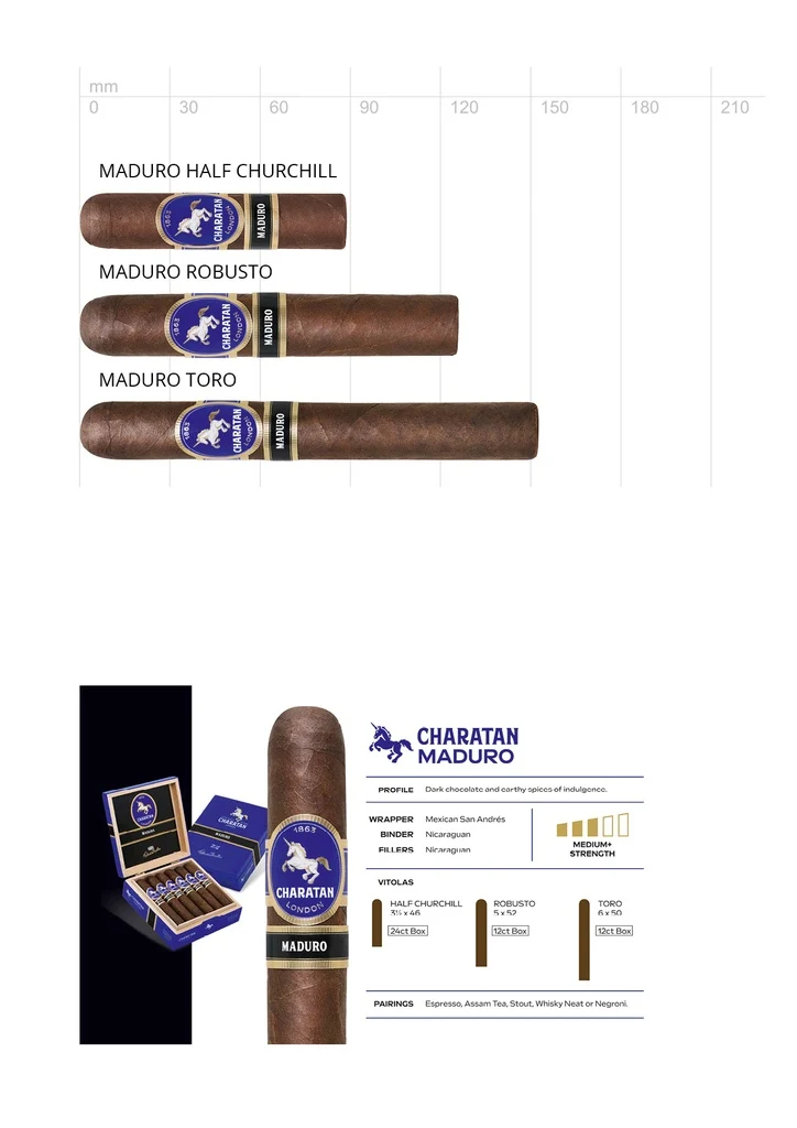 Charatan Maduro Half Churchill