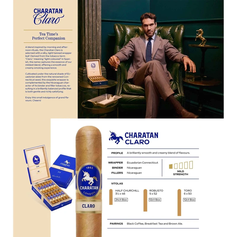 Charatan Claro Half Churchill
