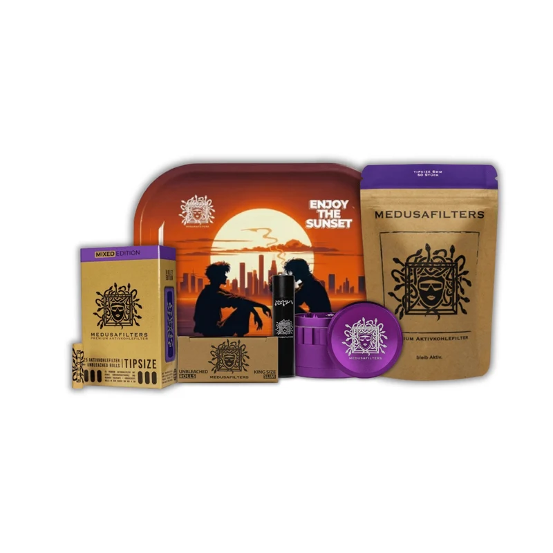 MedusaFilters Bundle Set – Grinder, Rolling Tray & Filter