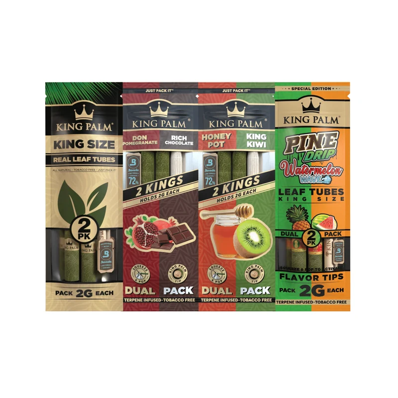 King Palm King Size Bundle – Palmblatt Blunts, 4 Sorten Set