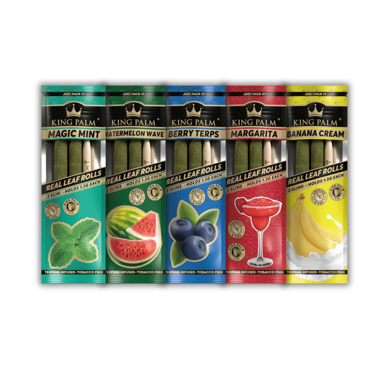 King Palm Slim Size Bundle – Palmblatt Blunts, 5 Sorten Set