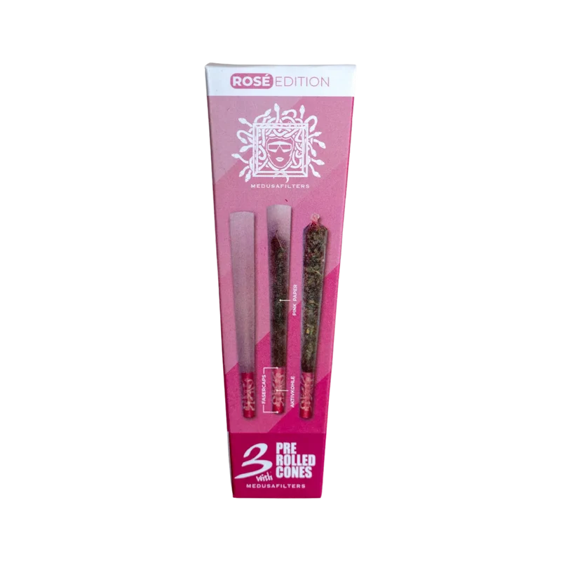 MedusaFilters Pre-Rolled Cones Rosé – King Size Slim, 3er Box