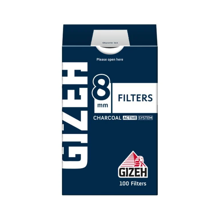 GIZEH Fein Filter 8 mm – Display, 10 Boxen à 100 Stück