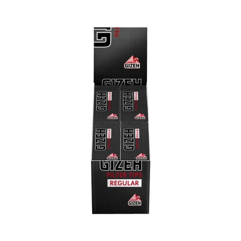 GIZEH Filter Tips Regular Papierfilter – Display, 24 Hefte à 35 Tips