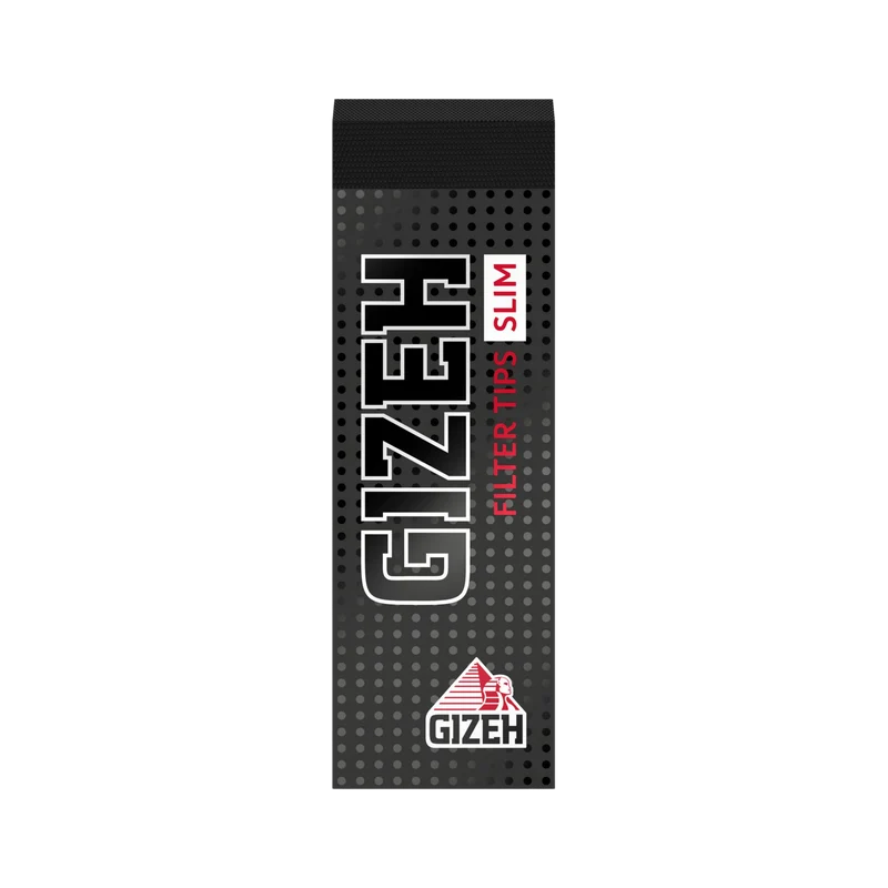 GIZEH Filter Tips Slim Papierfilter – Display, 24 Hefte à 35 Tips