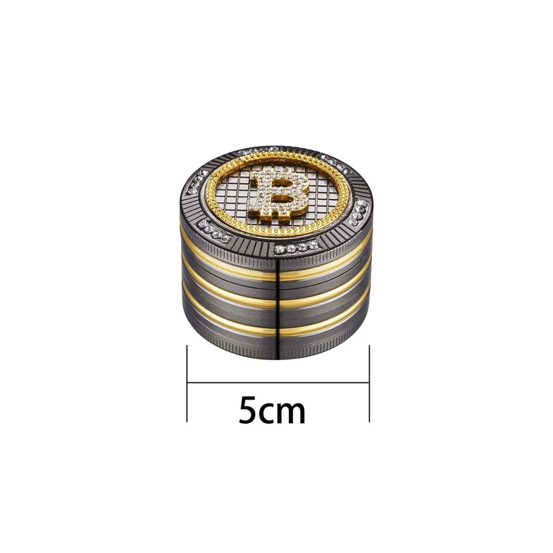 Champ High Bling Bling Bitcoin – Grinder 50mm, 4-teilig