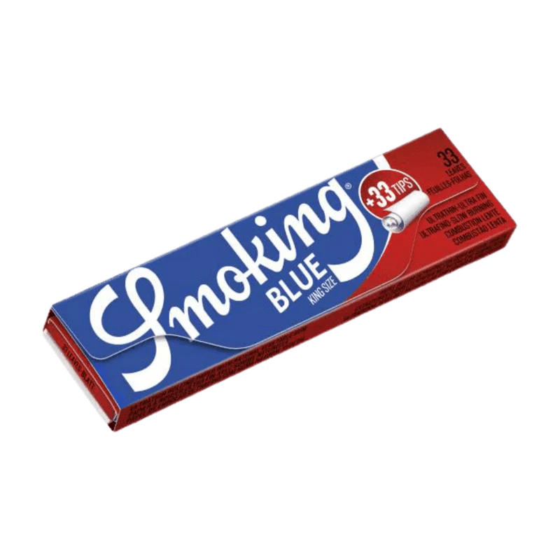 Smoking Blue King Size + Tips – Display, 24 Hefte à 33 Blatt + 33 Tips