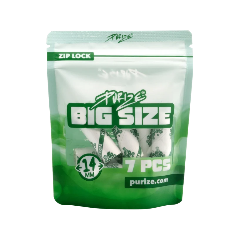 Purize Big White – Aktivkohlefilter 14 mm, 7 Stk.