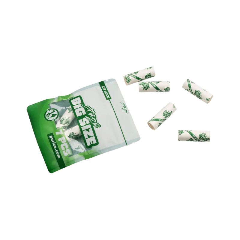 Purize Big White – Aktivkohlefilter 14 mm, 7 Stk.