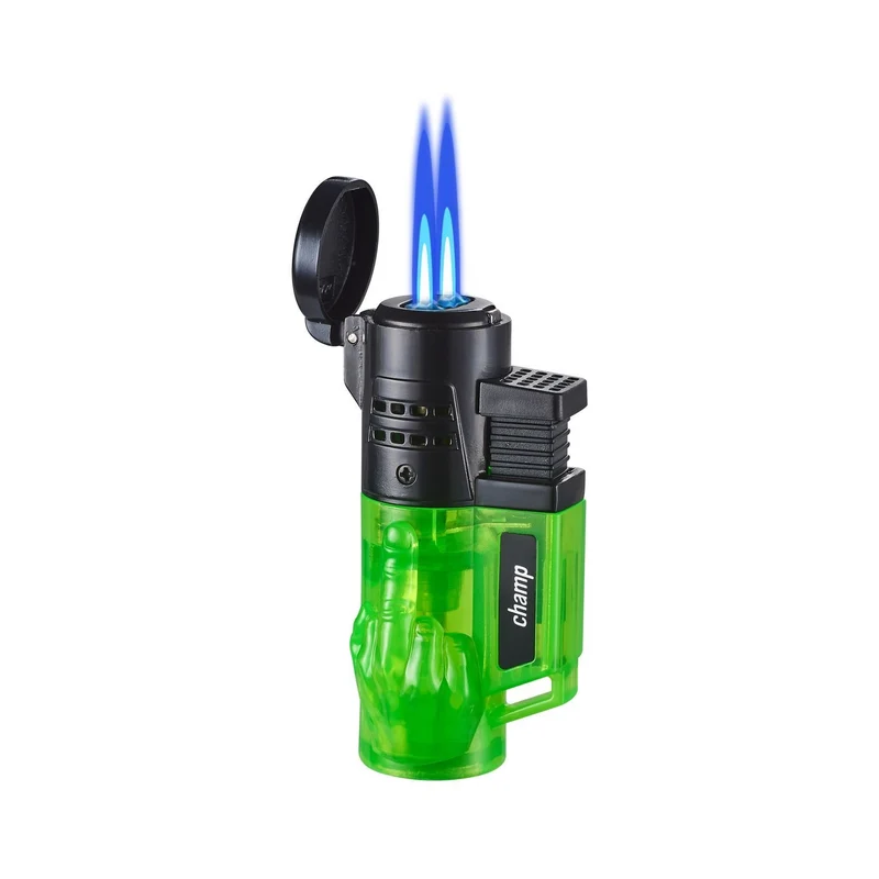 Champ Fuck You – Feuerzeug mit 2 blauen Jetflammen (12 Stk.)
