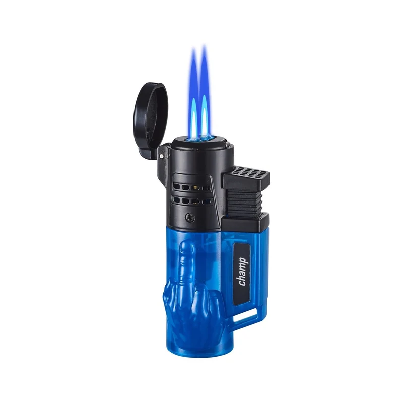 Champ Fuck You – Feuerzeug mit 2 blauen Jetflammen (12 Stk.)