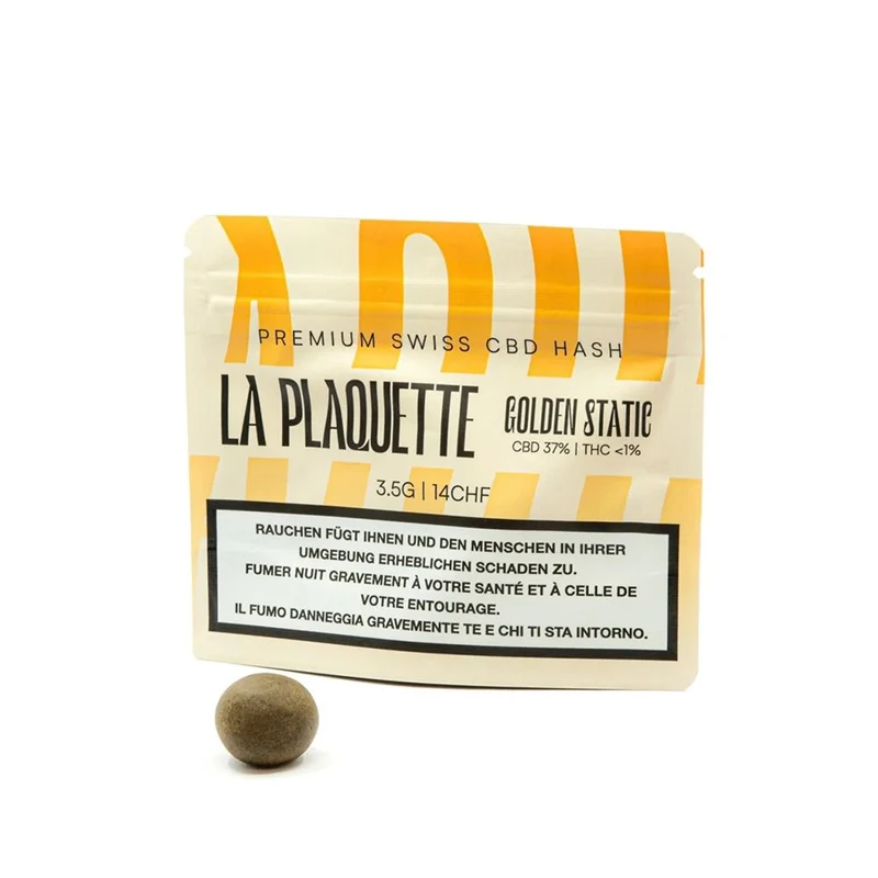 La Plaquette Golden Static – CBD Hash 3.5 g