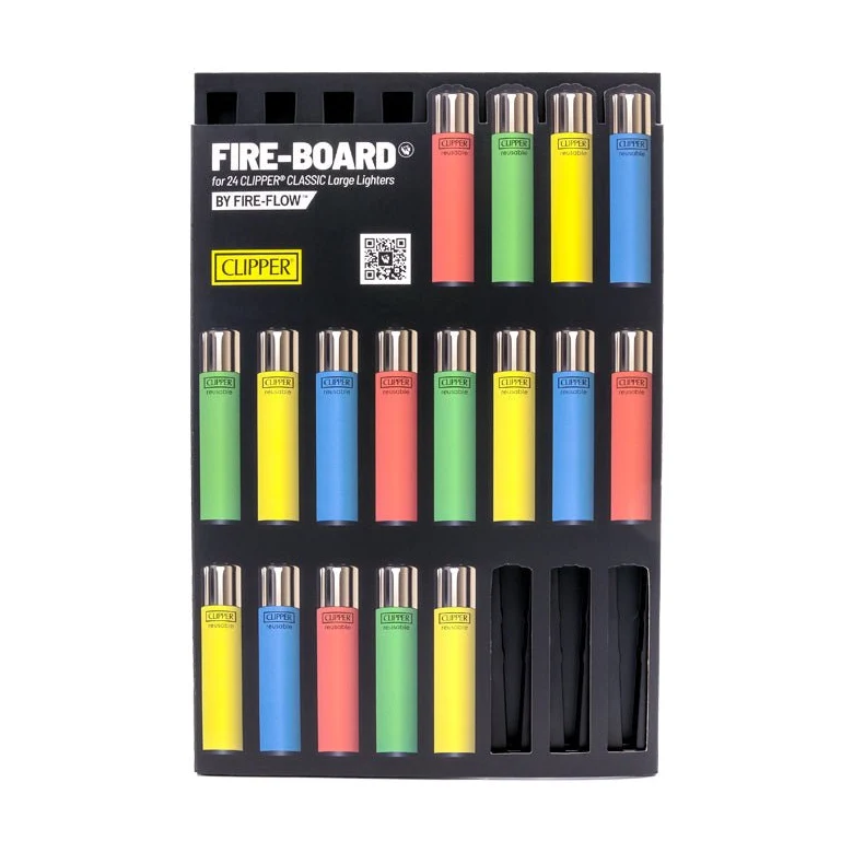 FireFlow Fireboard – Sammelboard für 24 Clipper Feuerzeuge