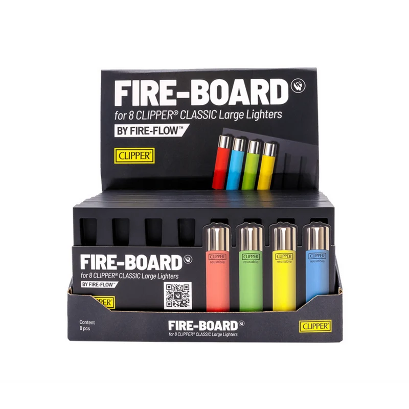 FireFlow Fireboard – Sammelboard für 8 Clipper Feuerzeuge