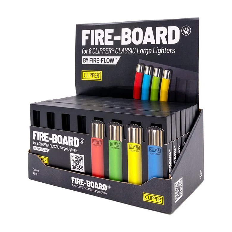 FireFlow Fireboard – Sammelboard für 8 Clipper Feuerzeuge