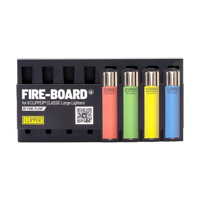 FireFlow Fireboard – Sammelboard für 8 Clipper Feuerzeuge