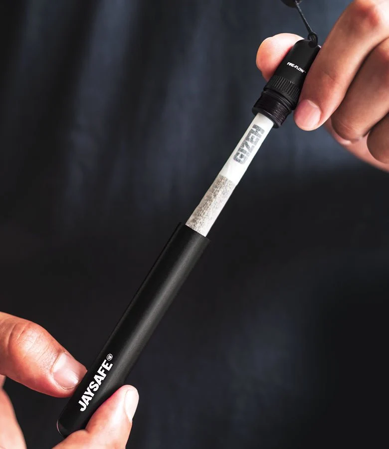 FireFlow JAYSAFE Joint Tube Black – Aluminium (6 Stk.)