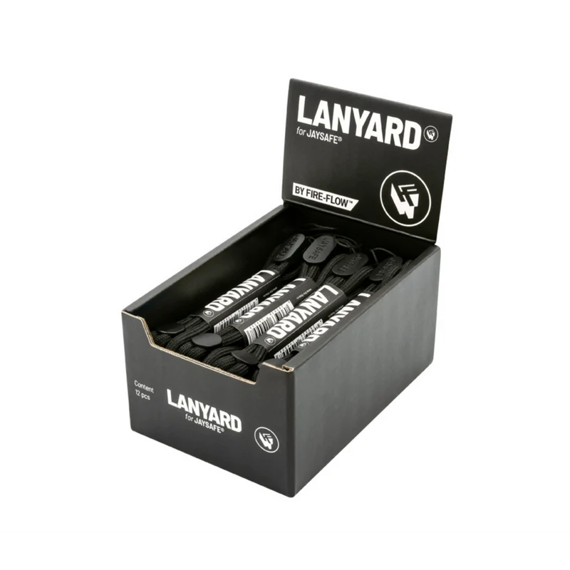 FireFlow JAYSAFE Lanyard Black – Schlüsselband (12 Stk.)