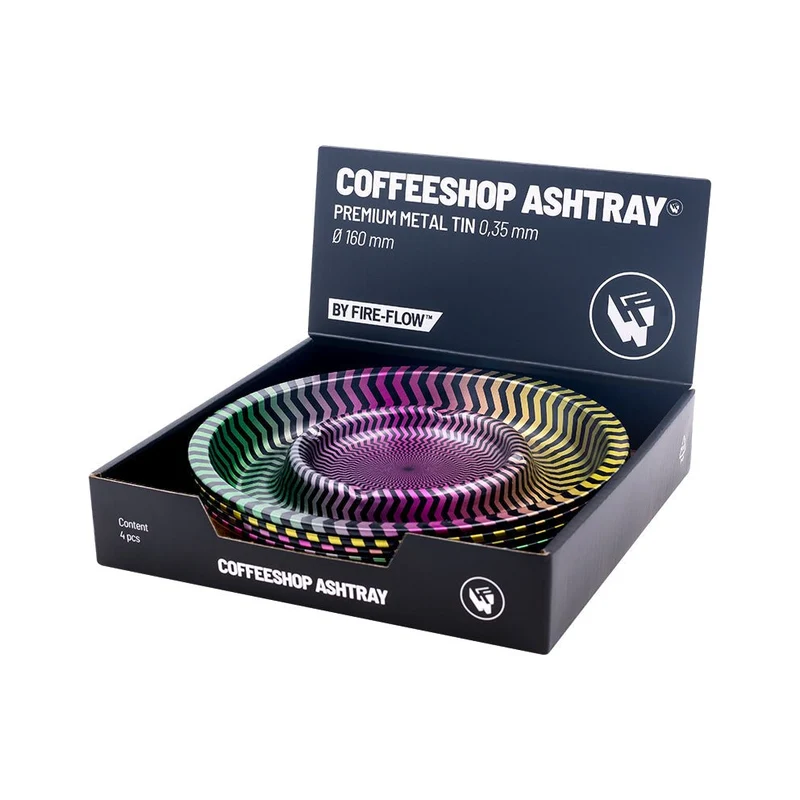 FireFlow Aschenbecher Trippy #2 – 16 cm (4 Stk.)