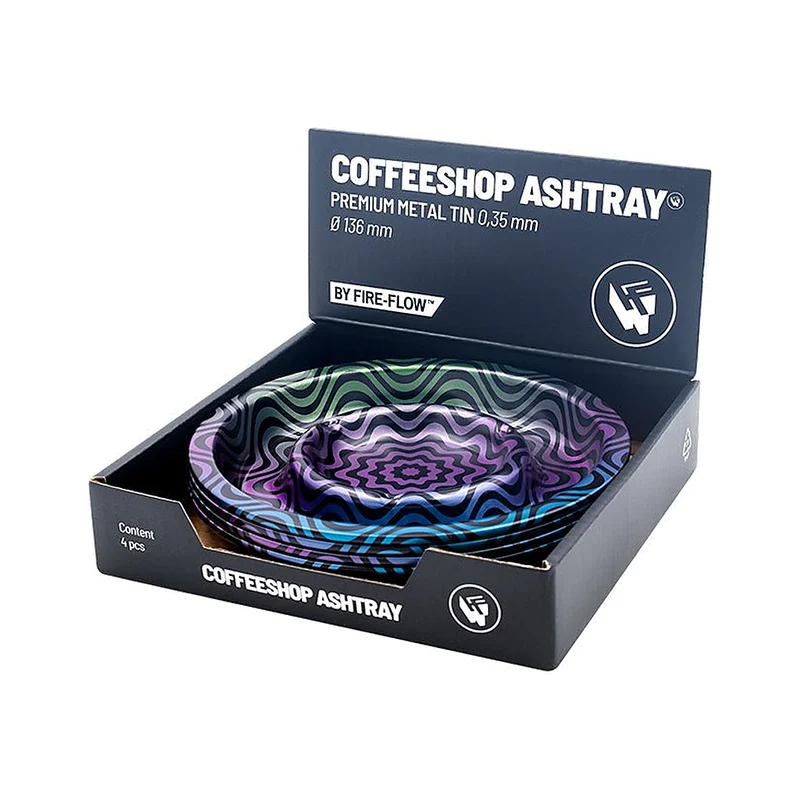 FireFlow Aschenbecher Trippy #4 – 13.6 cm (4 Stk.)