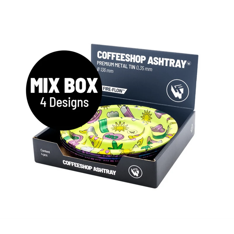 FireFlow Aschenbecher Mix Box – 13.6 cm (4 Stk.)