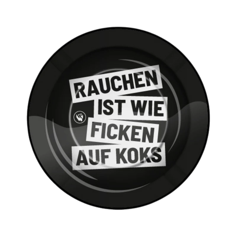 FireFlow Aschenbecher Rauchen ist wie – Metall 14 cm, 6 Stück