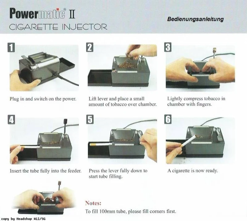 Powermatic 2+ elektrische Zigaretten-Stopfmaschine