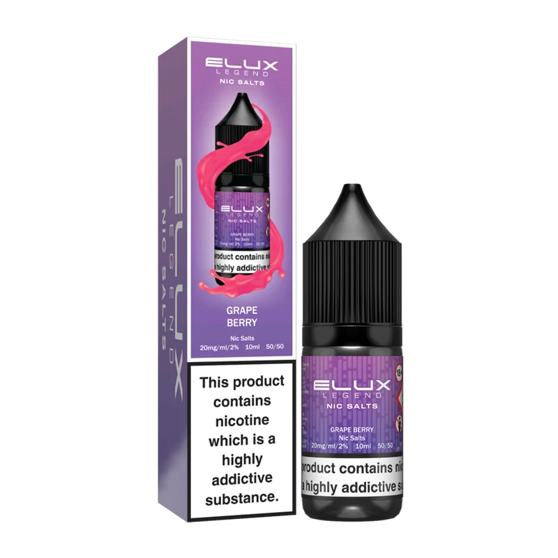 ELUX Legend Nic Salts – Grape Berry – 20 mg – 10 ml