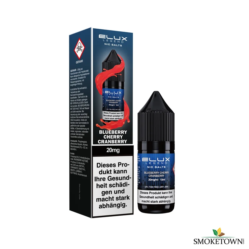 ELUX Legend Nic Salts – Blueberry Cherry Cranberry – 20 mg – 10 ml